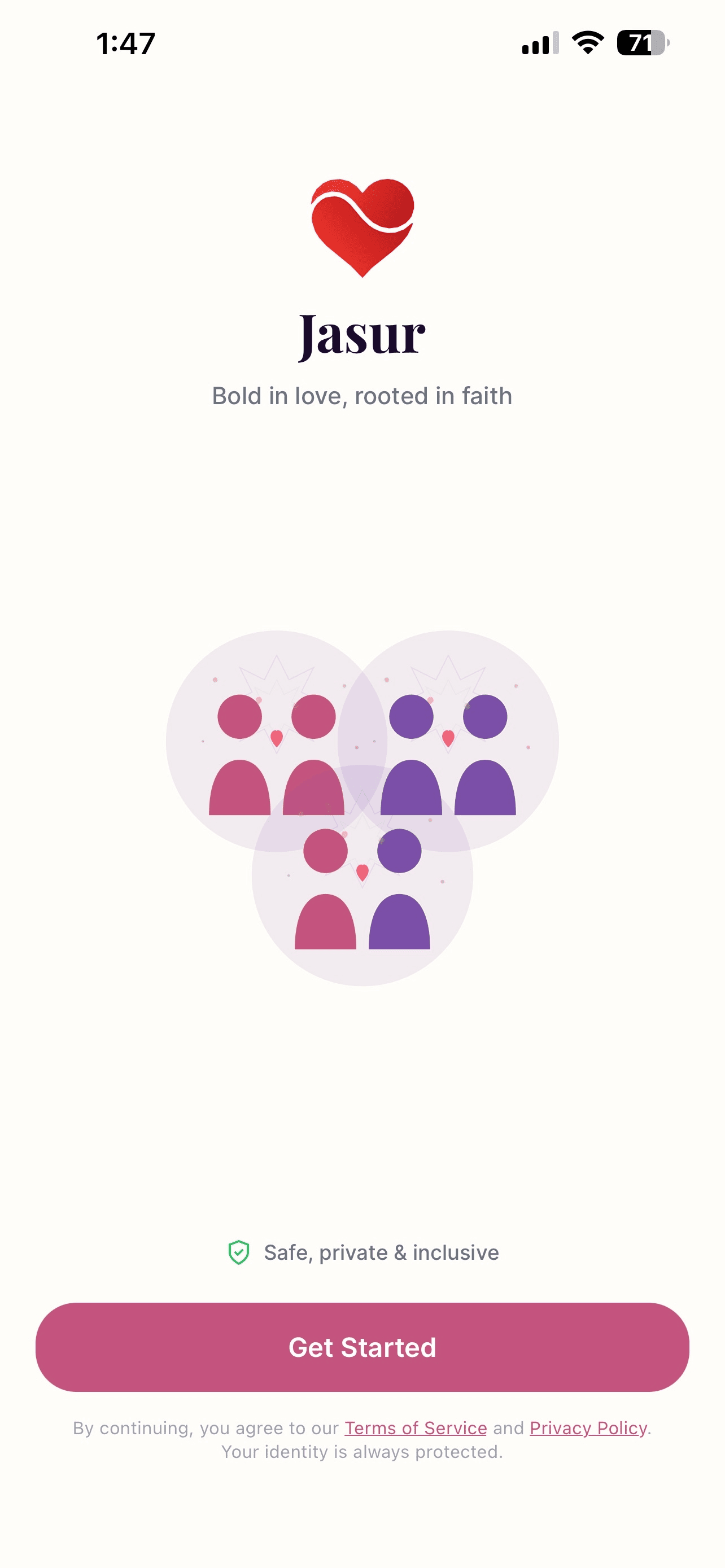 Jasur welcome screen